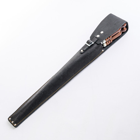 A set of skewers 670*12*3 mm in a black leather case в Владивостоке