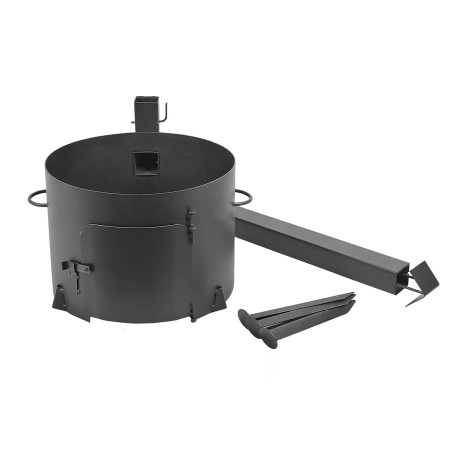 Stove with a diameter of 440 mm with a pipe for a cauldron of 18-22 liters в Владивостоке