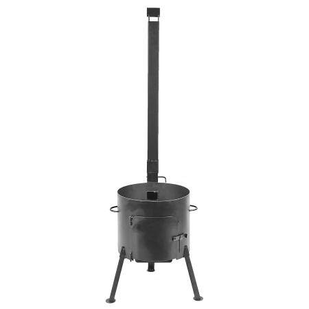 Stove with a diameter of 440 mm with a pipe for a cauldron of 18-22 liters в Владивостоке