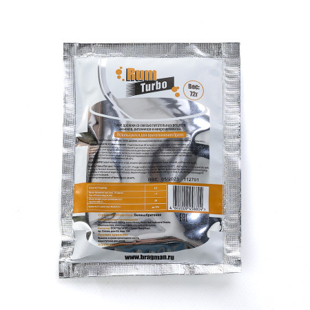 Turbo yeast alcohol BragMan "RUM TURBO" (72 gr) в Владивостоке