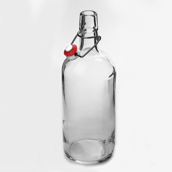Бутылка бесцветная бугельная 1 литр в Владивостоке