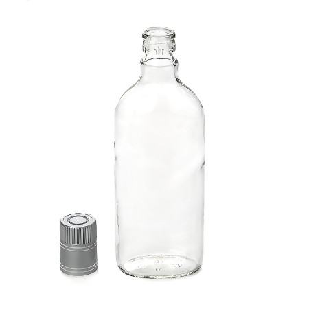Бутылка "Фляжка" 0,5 литра с пробкой гуала в Владивостоке